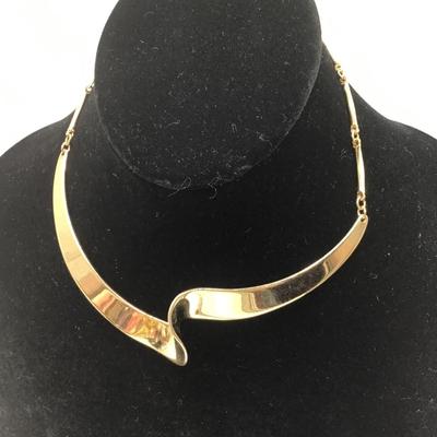 Napier Gold Tone Choker Style