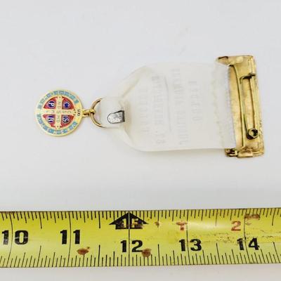 ANTIQUE GOLD JUBILEE ST BENEDICT COLLEGE RIBBON