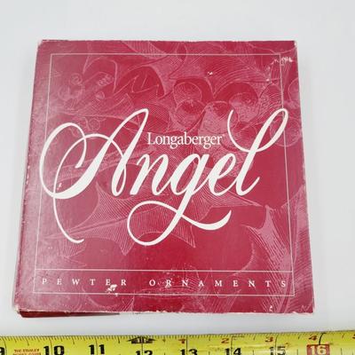 LONGABERGER ANGEL PEWTER ORNAMENTS
