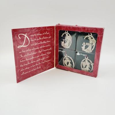 LONGABERGER ANGEL PEWTER ORNAMENTS