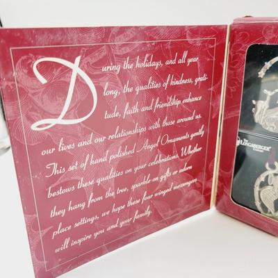 LONGABERGER ANGEL PEWTER ORNAMENTS