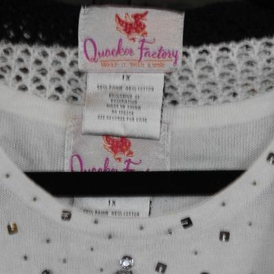 Quacker Factory womanâ€™s hooded jacket