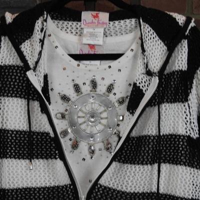 Quacker Factory womanâ€™s hooded jacket