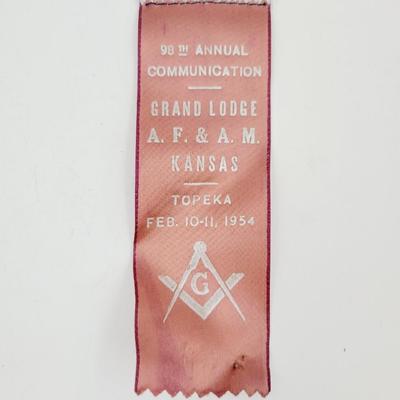 1954 GRAND LODGE TOPEKA RIBBON