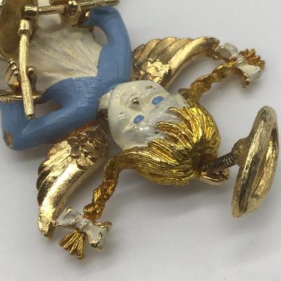 Vintage Wesco Angel Brooch