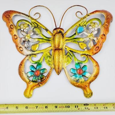 BEAUTIFUL METAL BUTTERFLY DECOR DUO