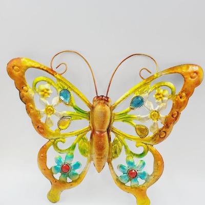 BEAUTIFUL METAL BUTTERFLY DECOR DUO