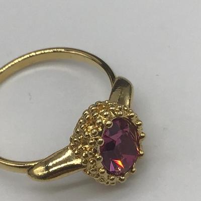 Pretty Pink Cocktail Ring
