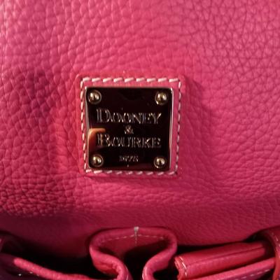 DOONEY & BOURKE PINK LEATHER PURSE WITH COIN PURSE