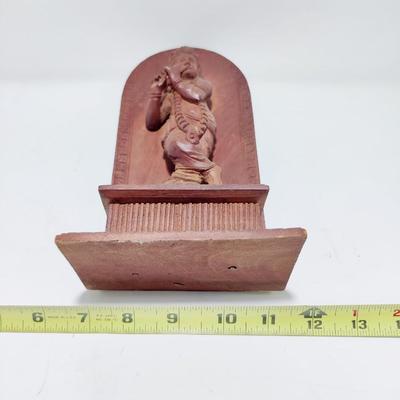 WOOD CARVED HINDU GOD WALL HANGING FIGURE