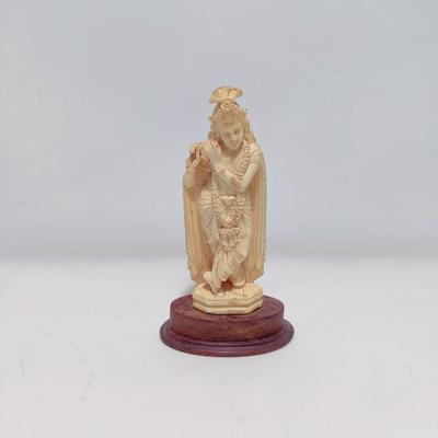 AMAZING HINDU GOD FIGURINE WOOD? STATUE