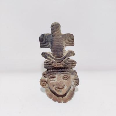 MAYAN HEAD STATUE PRE COLUMBIAN ART FIGURE REPRODUCTION