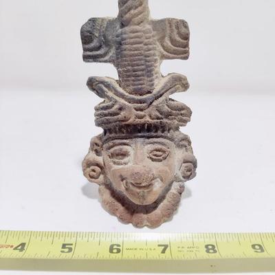 MAYAN HEAD STATUE PRE COLUMBIAN ART FIGURE REPRODUCTION