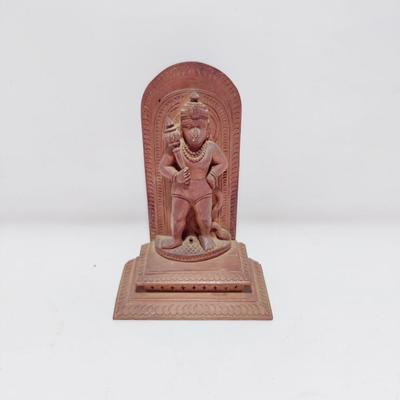 WOOD CARVED HINDU GOD WALL HANGING FIGURE
