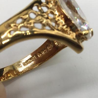 Gold Plated Cocktail Ring