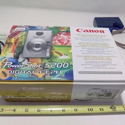 CANNON POWERSHOT S200 DIGITAL ELPH 2MP ULTRA COMPACT DIGITAL CAMERA