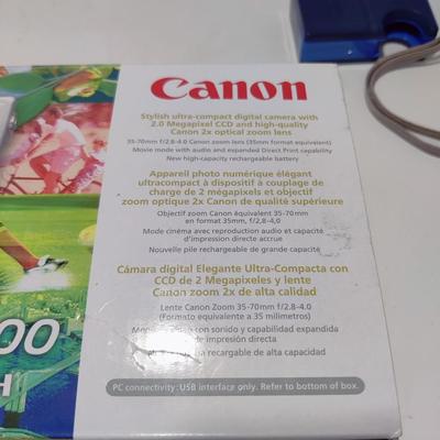 CANNON POWERSHOT S200 DIGITAL ELPH 2MP ULTRA COMPACT DIGITAL CAMERA