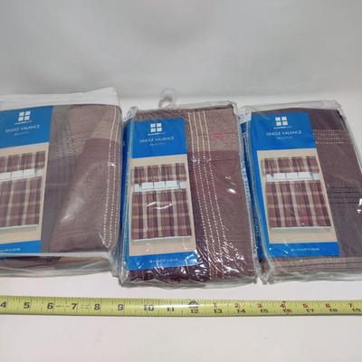 CUTE COUNTRY STYLE CURTAIN VALENCE BUNDLE 3 PCS