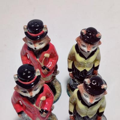 WINTERTHUR FOX SALT AND PEPPER SHAKERS, BRAND NEW 2 SETS