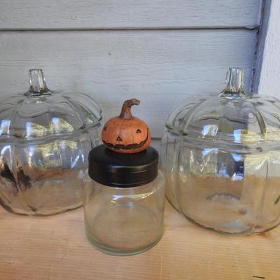 Vintage glass pumpkins