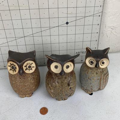 #9 Three Adorable Owl Plant Pots