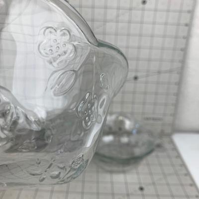 #100 Vintage Flower Glass Dishes