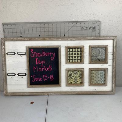 #114 Chalk Board With Decorative Tiles