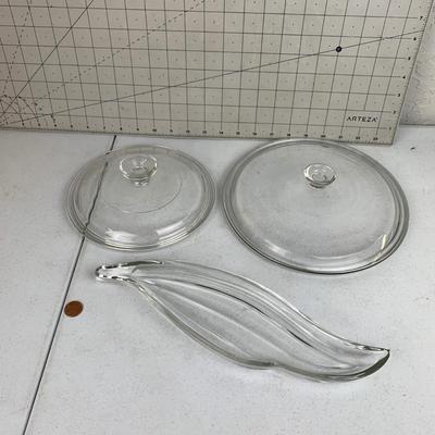 #171 Replacement Glass Baking Lids & Misc. Dish