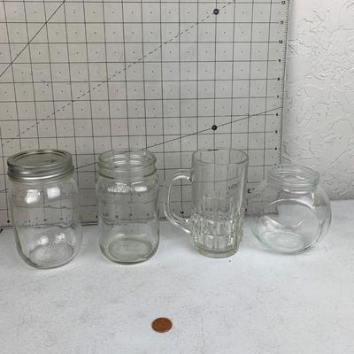 #174 Mason Jar & Other Glass Mugs