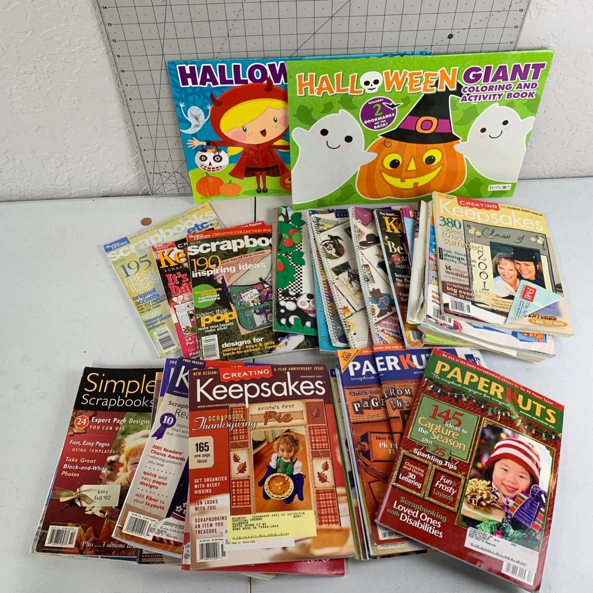 212 Scrapbooking Catalogs & Halloween Craft Books