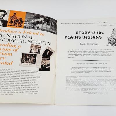 AUG 1973 - AMERICAN HISTORY ILLISTRATED - STORY OF THE PLAINS INDIANS