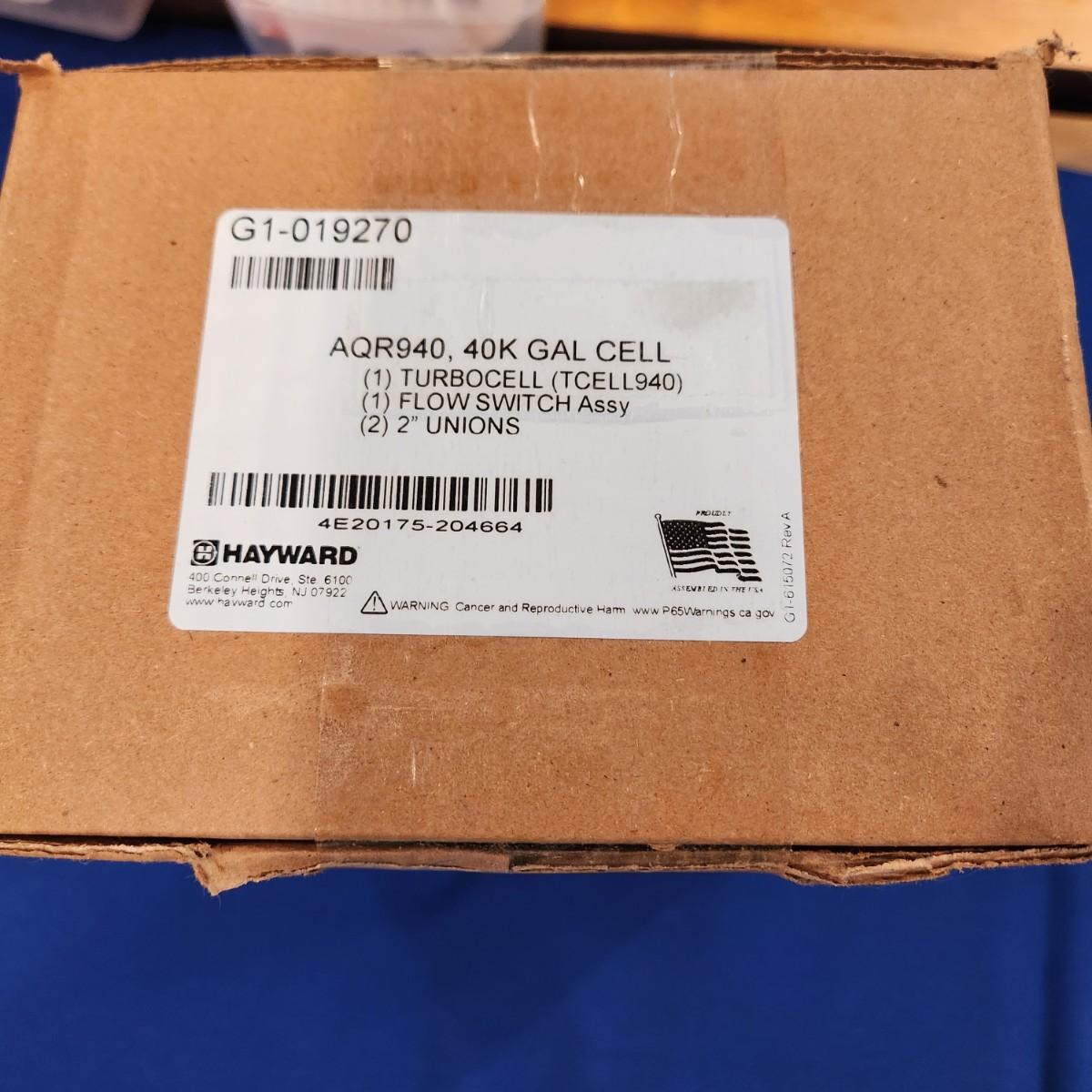 Hayward Aqr940 40K Gal Cell Tubrocell Tcll940 Box just unsealed