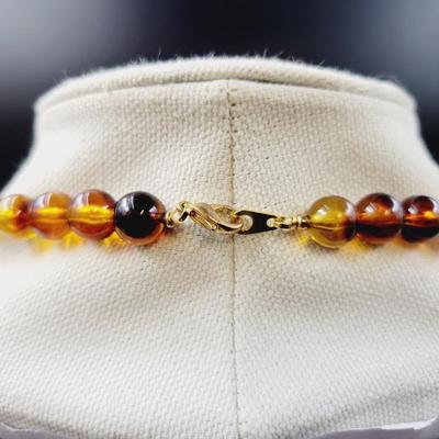TOURTOISE SHELL STYLE LIGHTWEIGHT DESIGNED NECKLACE