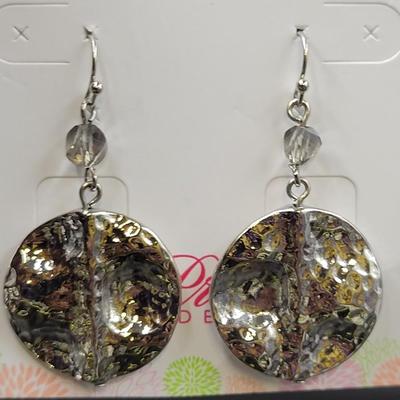 NEW PREMIER DESIGN SILVER TONED DANGLE EARRINGS