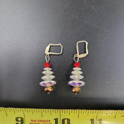 CUTE CRYSTAL ARTISTIC CHRISTMAS TREE EARRINGS