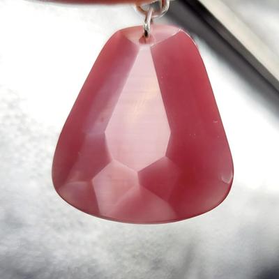 BEAUTIFUL PINK ROSE QUARTZ PENDANT