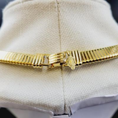VINTAGE PARK LANE GOLD TONED OMEGA CHOKER