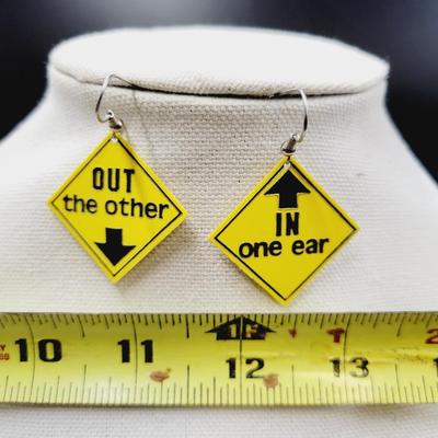 IN ONE EAR & OUT THE OTHER EARRINGS
