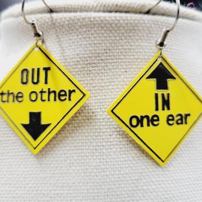 IN ONE EAR & OUT THE OTHER EARRINGS