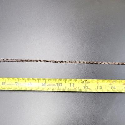 VINTAGE NAPIER 17" FLAT ROPE SILVER & GOLD TONES W/ ACCENT NECKLACE