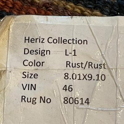 Heriz Collection Rust 8â€™ x 9.10â€™ Area Rug (DR-RG)