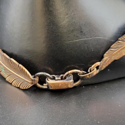 BEAUTIFUL COPPER LEAF INSPIRED BRACELET