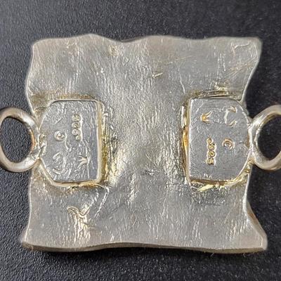 HAND CRAFTED ARTISTIC STAMPED .925 & SIGNED BRACELET