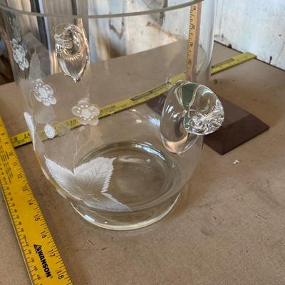 Glass ice bucket
