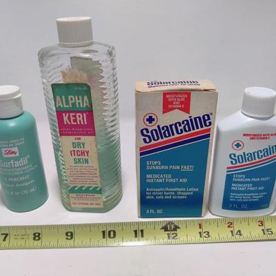 VINTAGE BATHROOM GOODIES SOLARCAINE ALPHA KERI BUNDLE