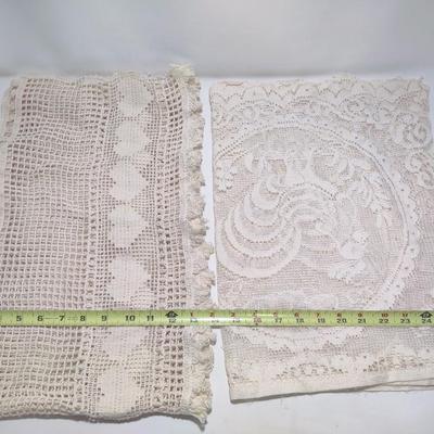 LOVELY LACY FABRIC PIECES BUNDLE