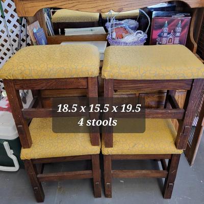 BEAUTIFUL RECOVERED MID CENTURY STOOLS