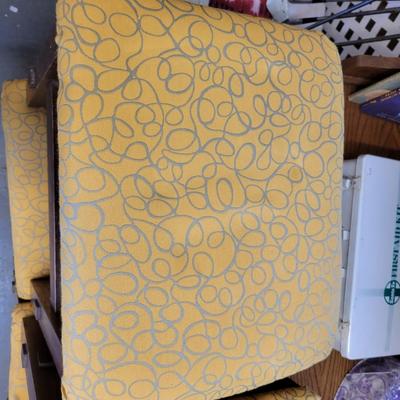 BEAUTIFUL RECOVERED MID CENTURY STOOLS
