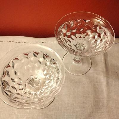Champagne/Tall Sherbet American Clear  by FOSTORIA