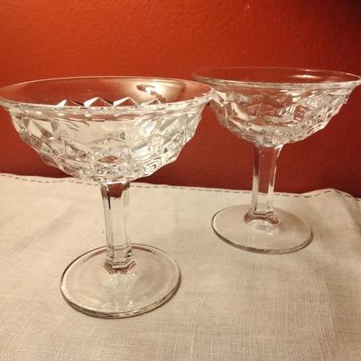 Champagne/Tall Sherbet American Clear  by FOSTORIA